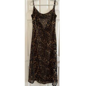 New style leopard print dress with straps and backless design